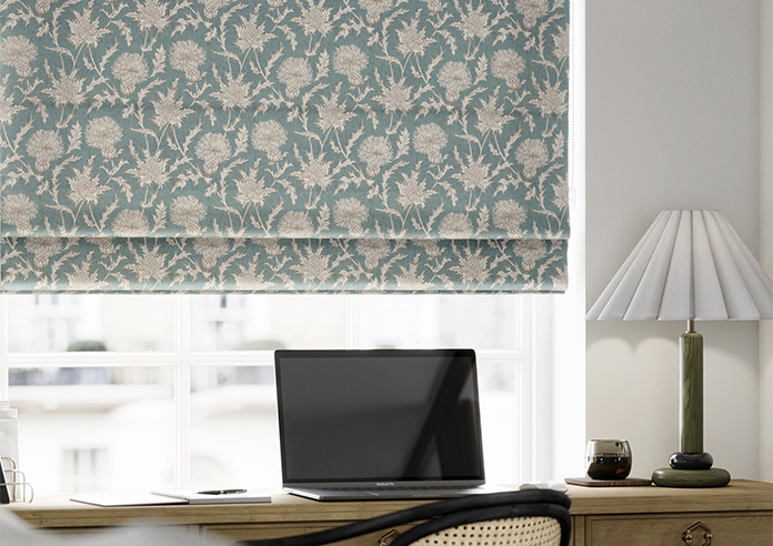 Carlina, Teal - Roman Blind - Image 5